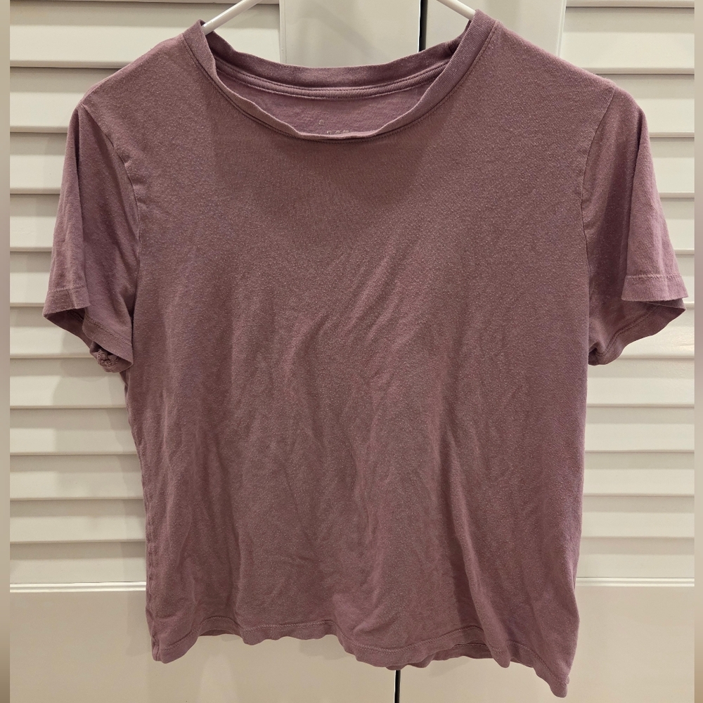 a new day Women's Lavender Short Sleeve Tee